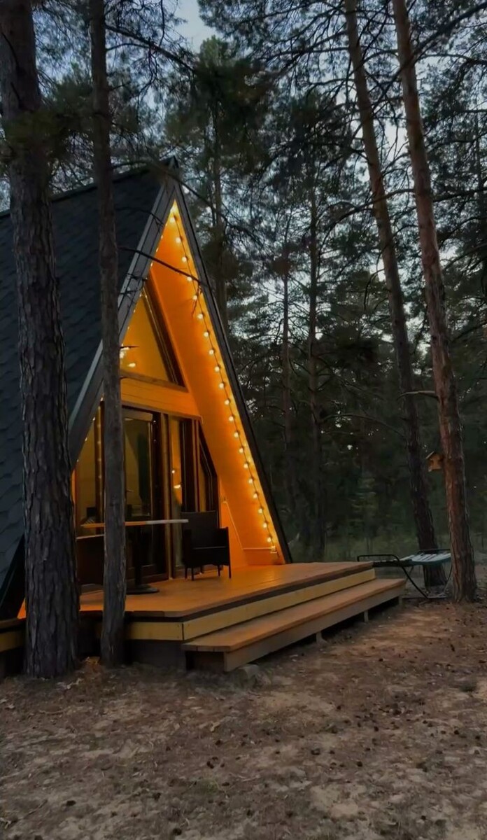 Глэмпинг в лесу