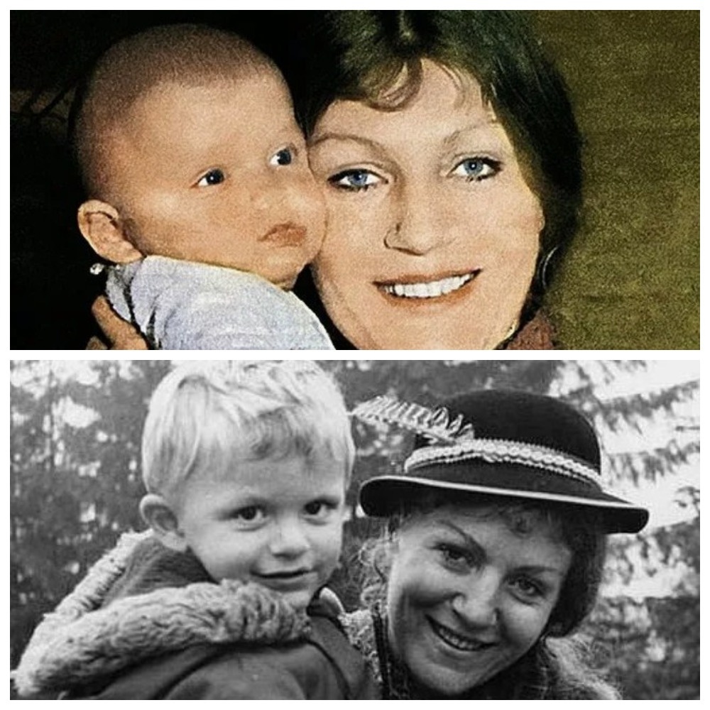 Анна с сыном. Когда ее не стало, ему было всего 7 лет.