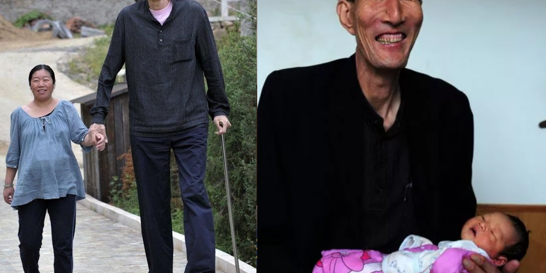 Как сложилась судьба одного из самых высоких мужчин в мире, который стал отцом в 57 лет. А еще у него жена маленькая