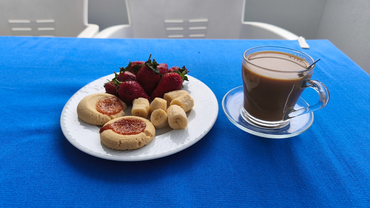 Мой балконный завтрак 