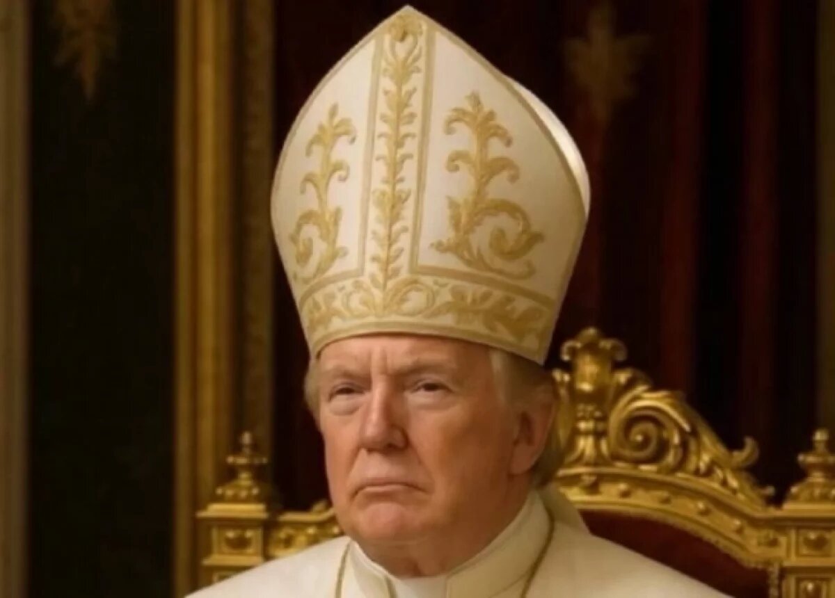    Трамп открестился от своего изображения в образе папы римского