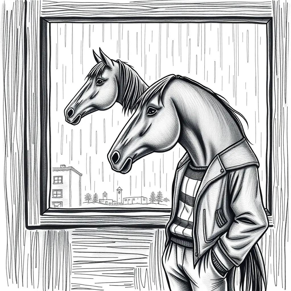 Конь Боджек и его размышления и жизни