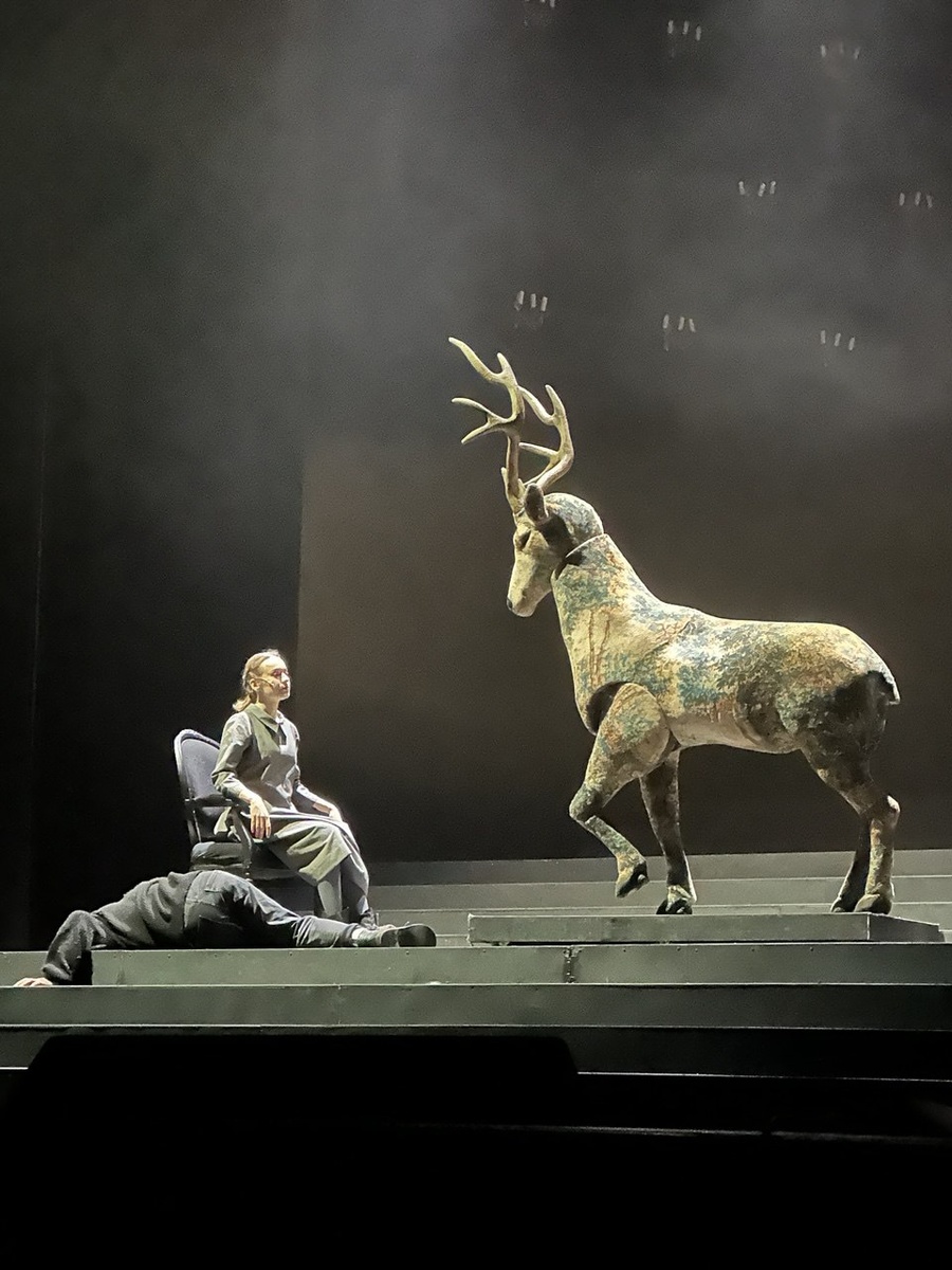 Сцена из спектакля «Биография из леса». Тюменский драматический театр. Фото автора.