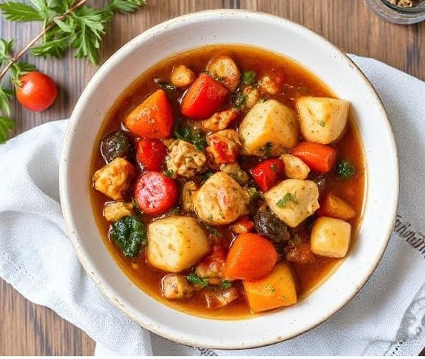 Средиземноморское овощное рагу 