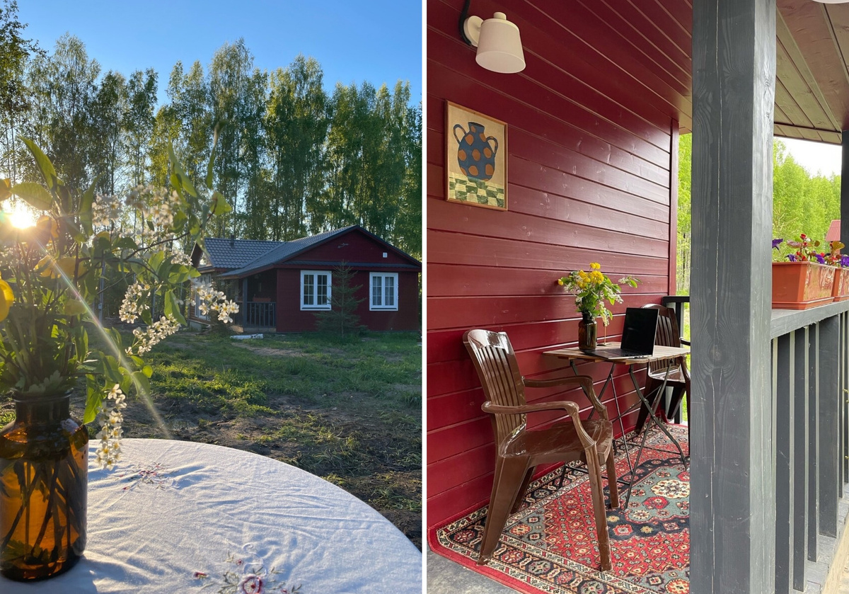 Хозяева этого домика живут в Москве, а на дачу ездят только летом. Хотя иногда, редко-редко, приезжают сюда и зимой