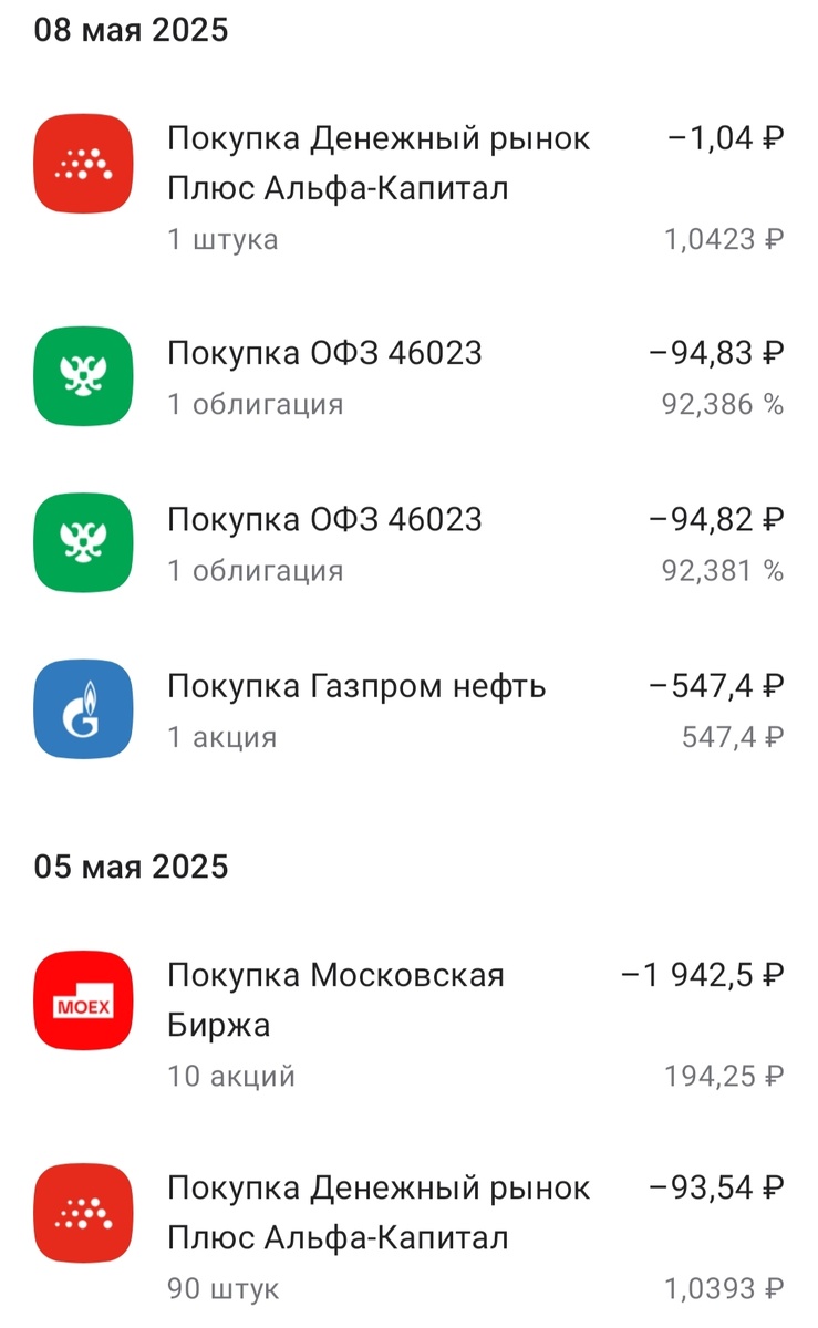 Мои покупки