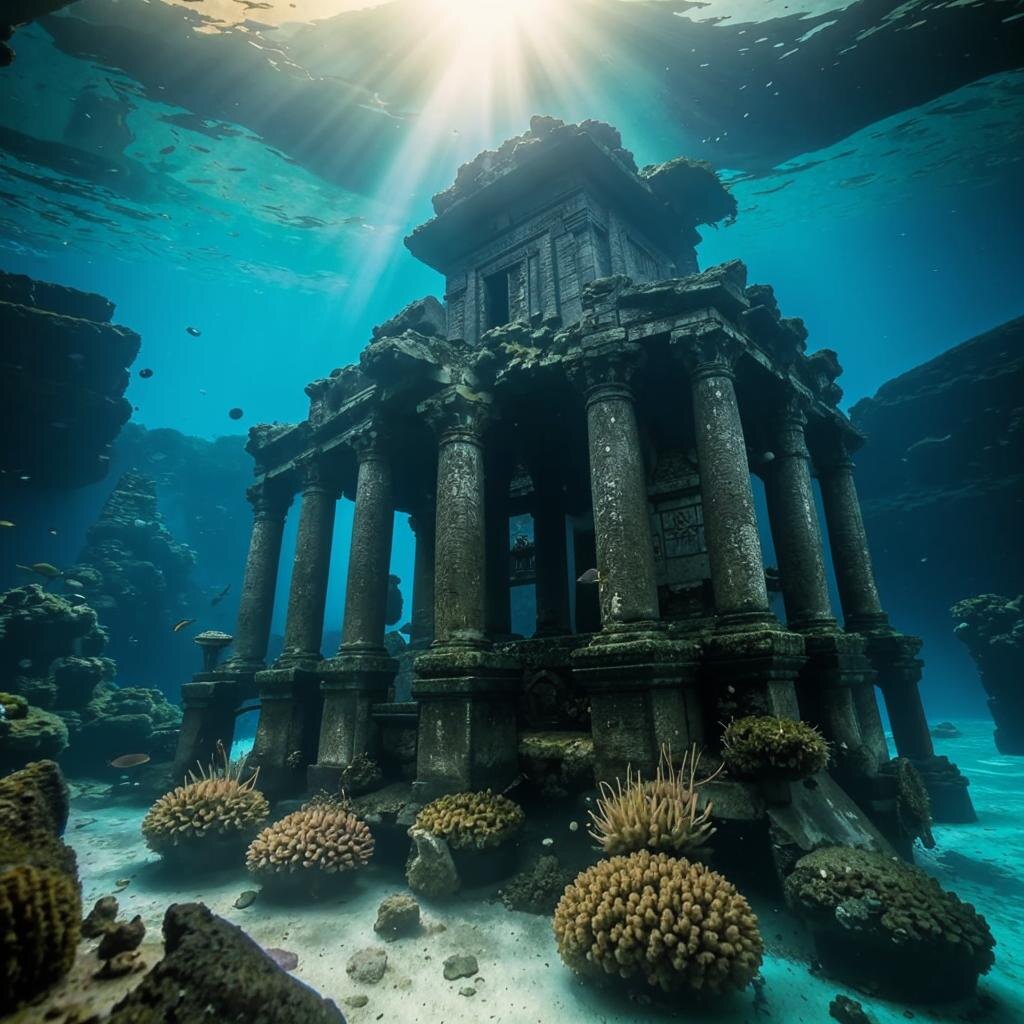 «Как мог выглядеть затерянный храм. Создано ИИ»