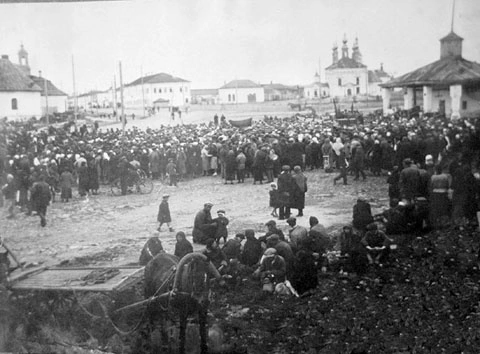 Отправка солдат. Фото: Госархив Владимирской области 