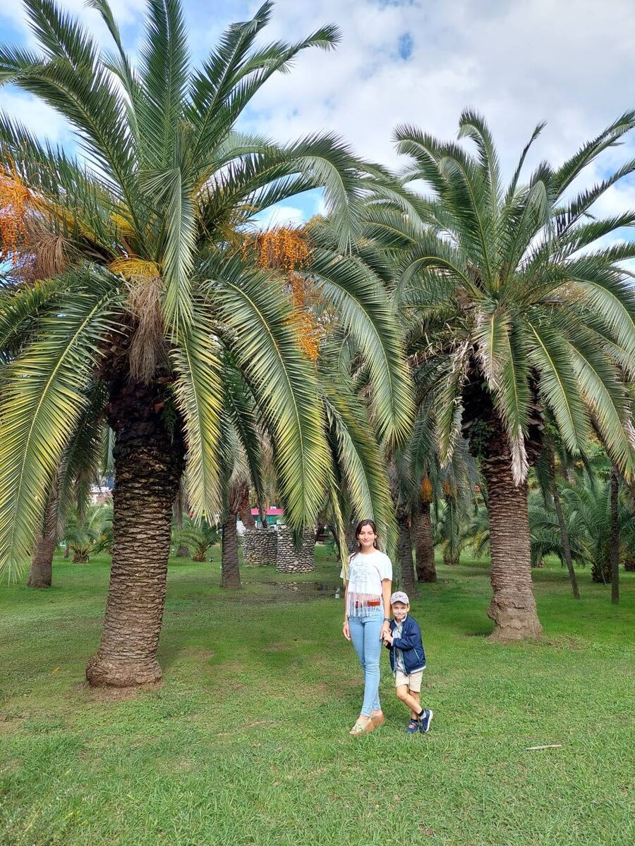 Ксюша с сыном на отдыхе