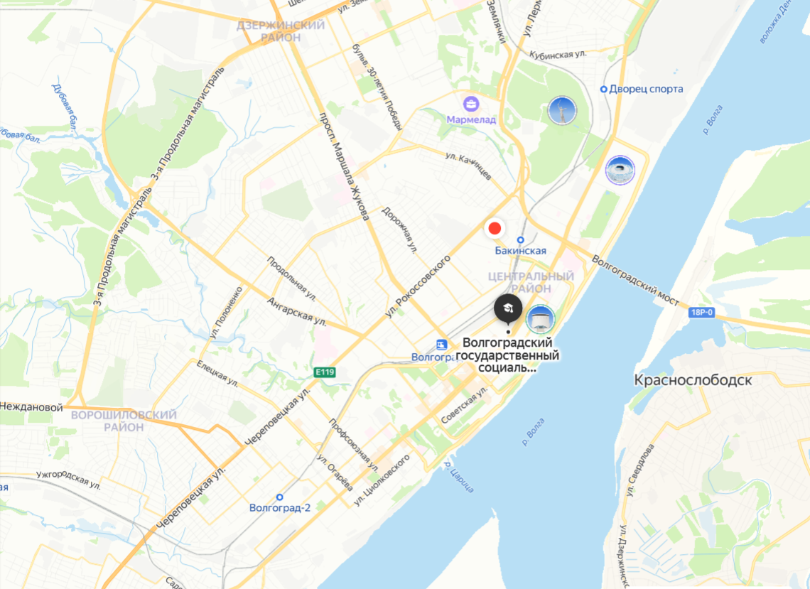 Местоположение университета