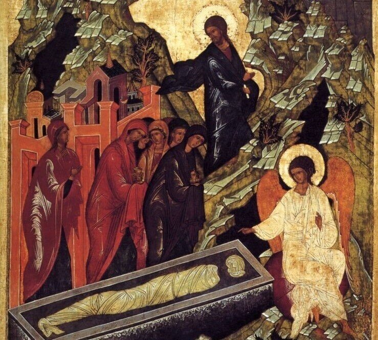 Икона «Святые Жены Мироносицы». Третьяковская галерея, Москва