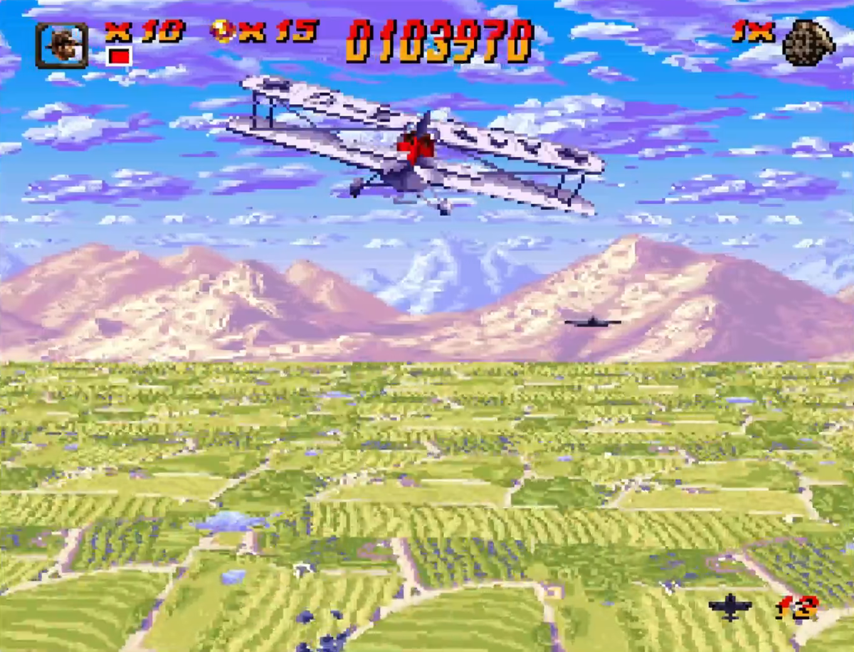 Indiana Jones' Greatest Adventures Super Nintendo полет на самолете