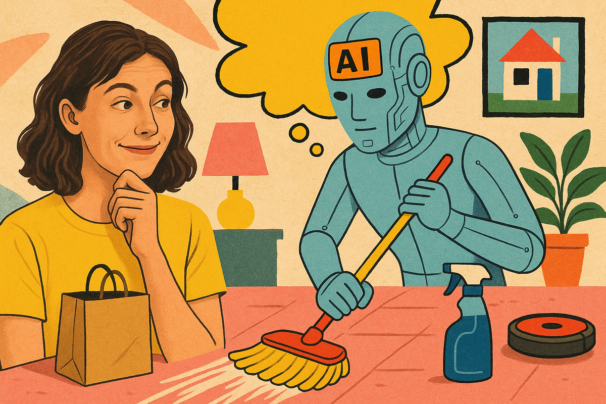 Я доверила ИИ уборку дома. 