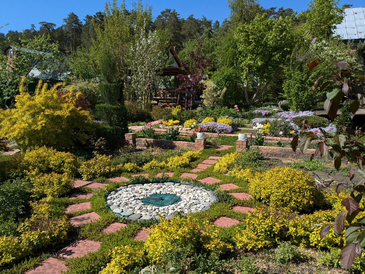 Новая часть сада тоже уже "взрослая"