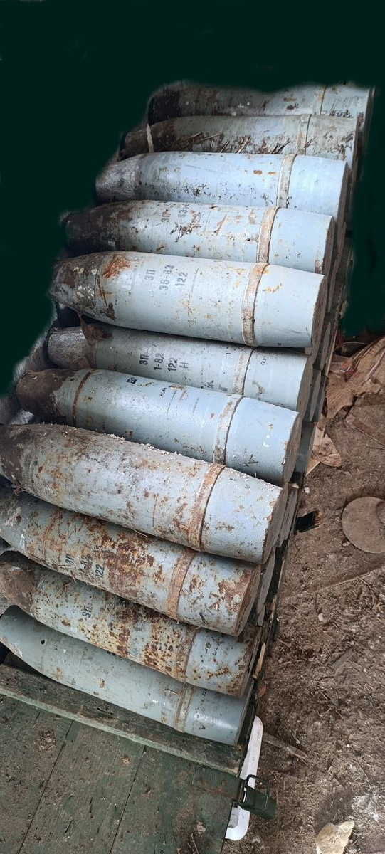 122-Ш-1. Шрапнель для гаубицы Д30. из личного архива.