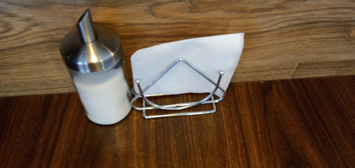 Салфетка в кафе.