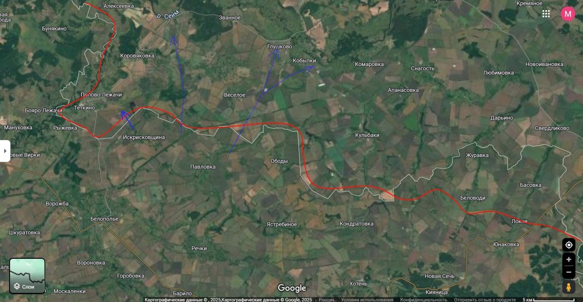   Карта СВО. Территория вторжения. Иллюстрация: Юрий Подоляка.