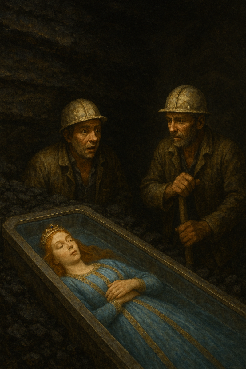 принцесса в пластах угля каменноугольного периода