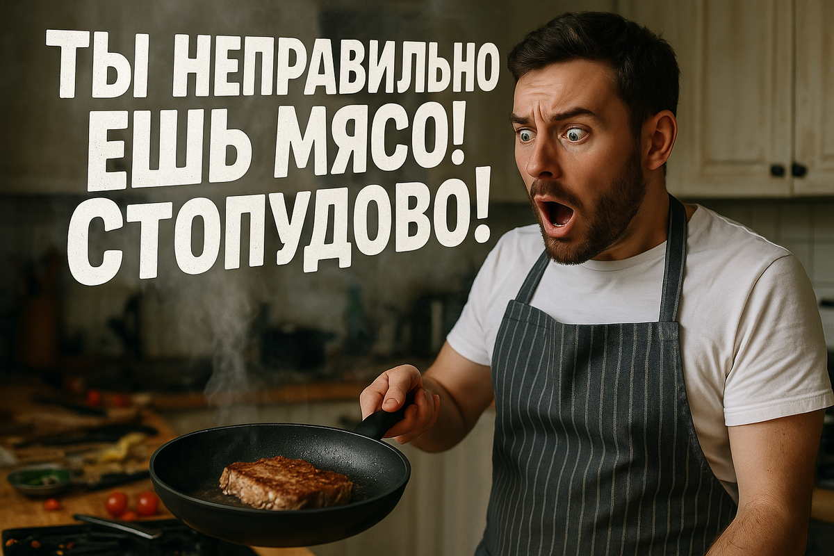 Мясо может быть и вредным и мегаполезным!