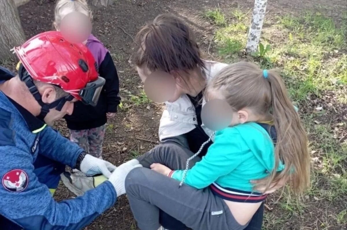    Спасатели Удмуртии помогли девочке, застрявшей на дереве