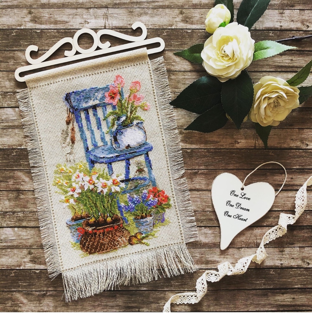 Моя готовая вышивка. Фото автора