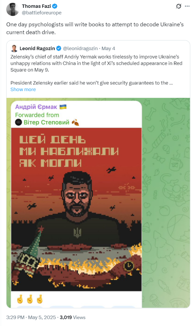    Американский журналист уличил Украину в стремлении к смерти