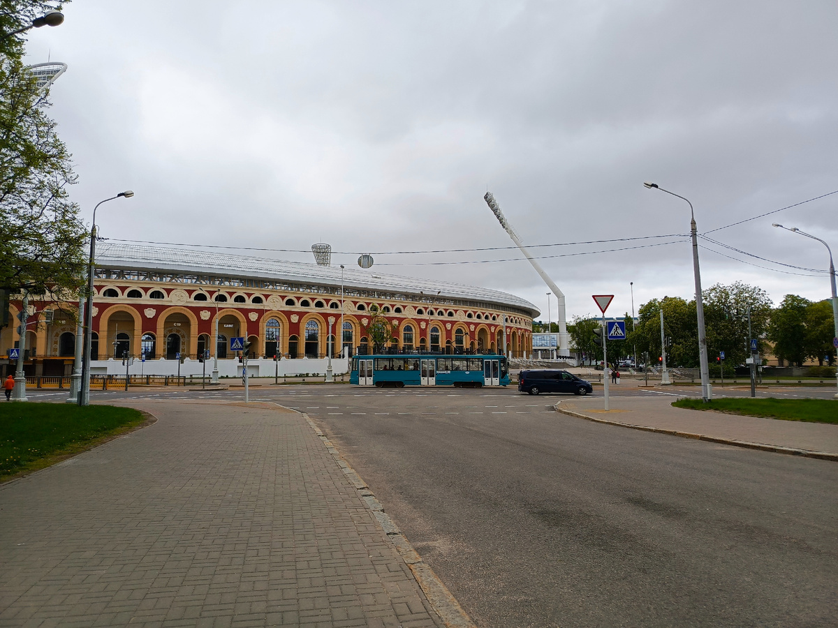 Стадион Динамо и трамвай