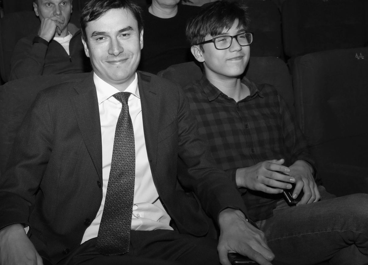 Сергей Шаргунов с сыном