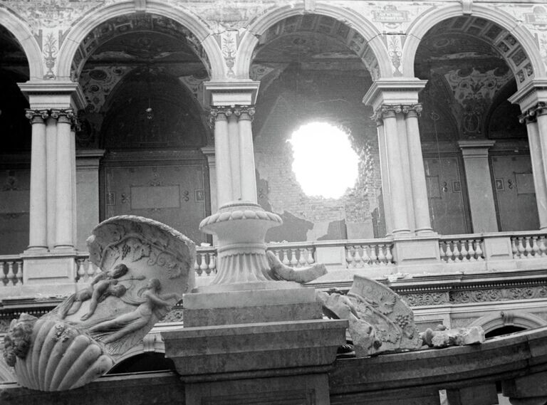 Эрмитаж в блокаду Ленинграда, 1942 г. Фото: Эрмитаж. 