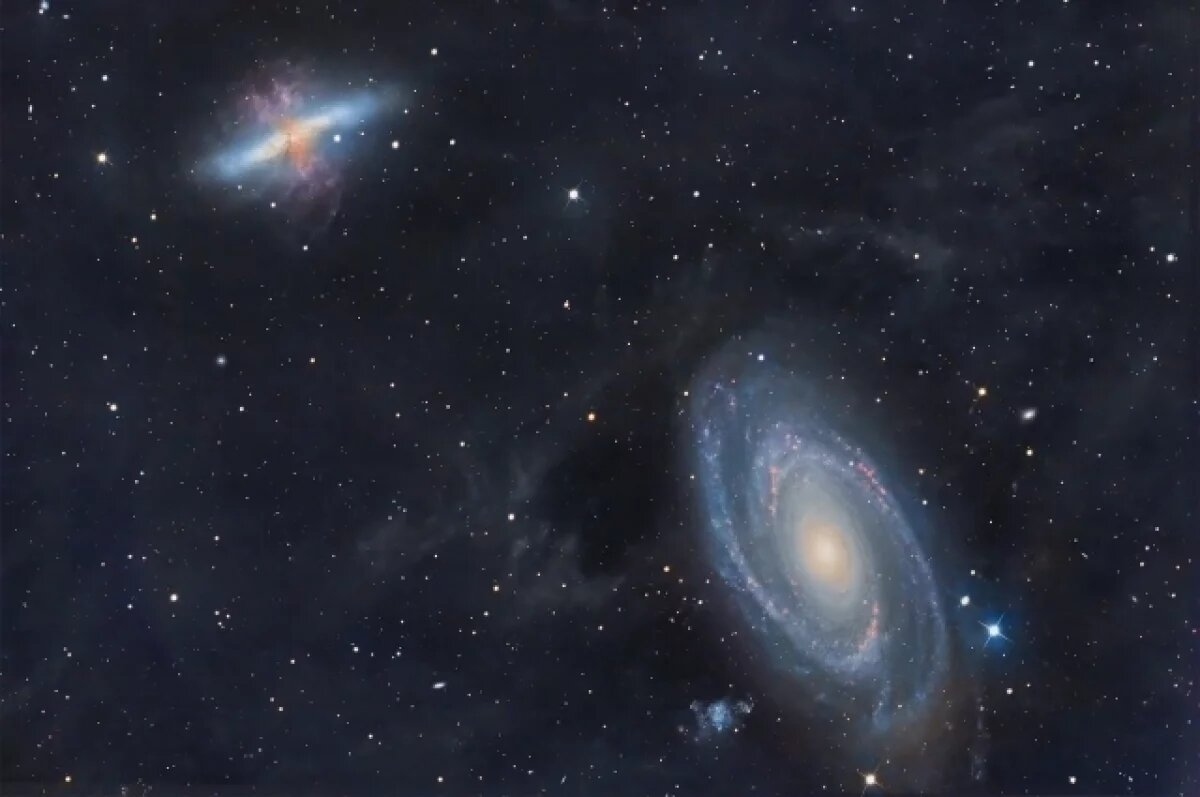    Галактику Сигара запечатлел новосибирский астрофотограф Поляков