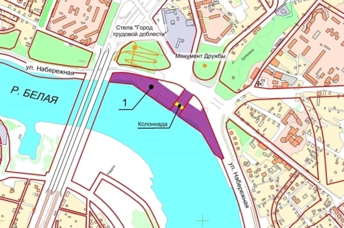    Мэрия Уфы начала опрос по выбору названия для площади у набережной Белой