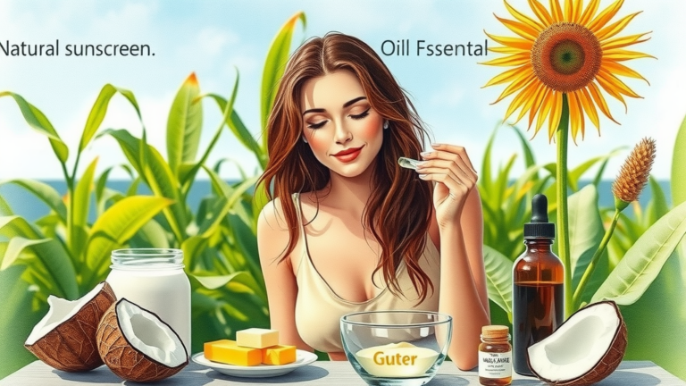    Узнайте, как создать натуральные солнцезащитные средства в домашних условиях с рецепты солнцезащитных кремов и натуральными ингредиентами.