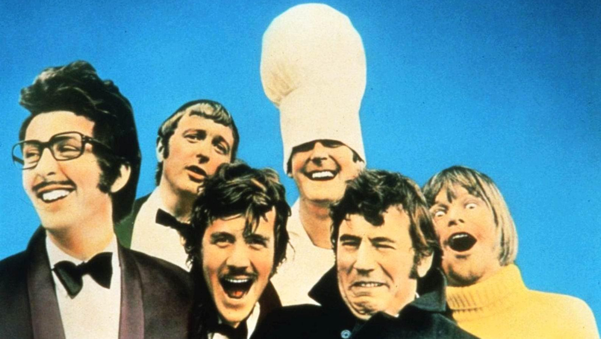 Абсурдный юмор комик-группы Monty Python вдохновил Россума назвать язык в честь неё, источник: allofcinema.com

