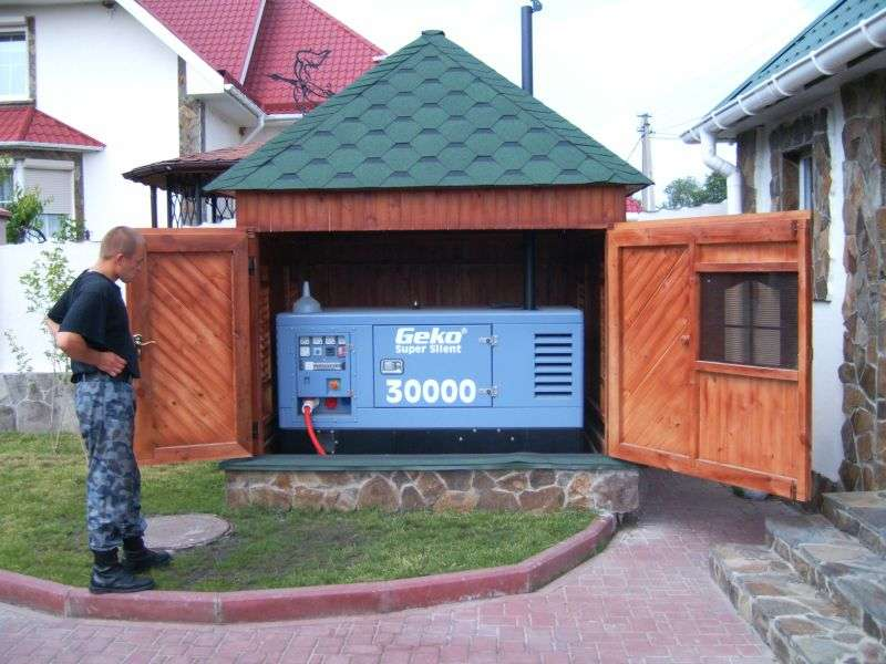 Мощная домашняя электростанция нуждается в надежном укрытии