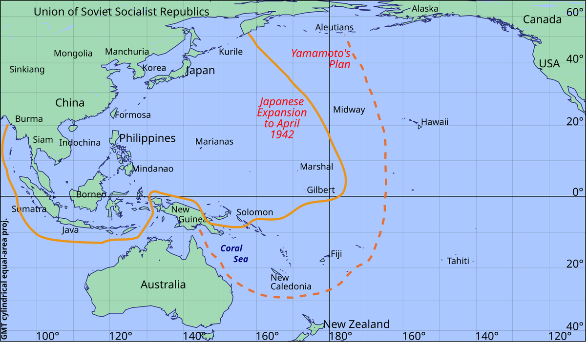 японская экспансия к лету 1942 года