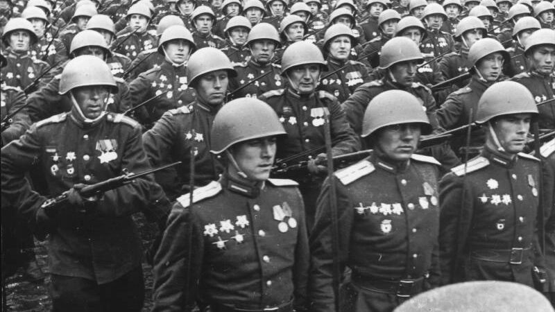    Парад Победы на Красной площади 24 июня 1945 года. Фото: Иван Шагин/МАММ/МДФ/russiainphoto.ru