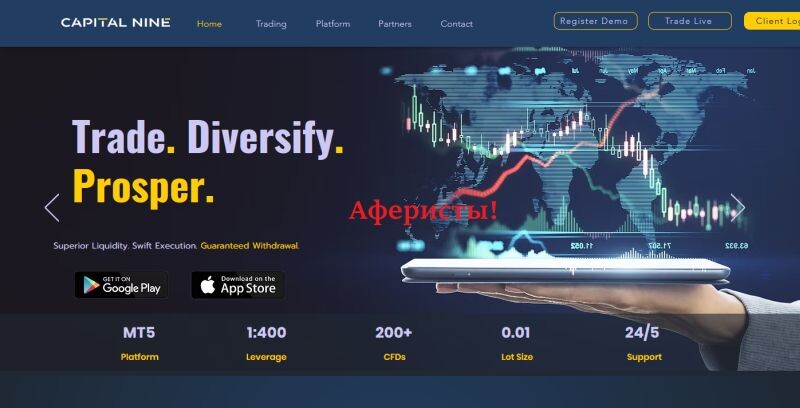 Брокер Capital Nine отзывы: разоблачение мошеннической схемы