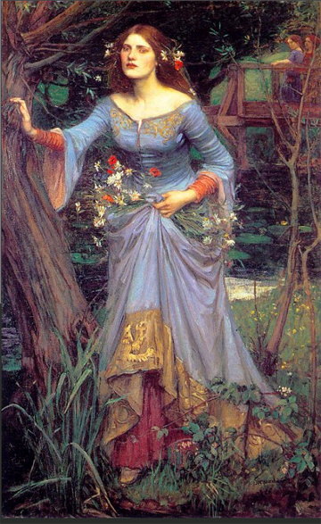 Джон Уильям Уотерхауз "Офелия" 1908 г.
