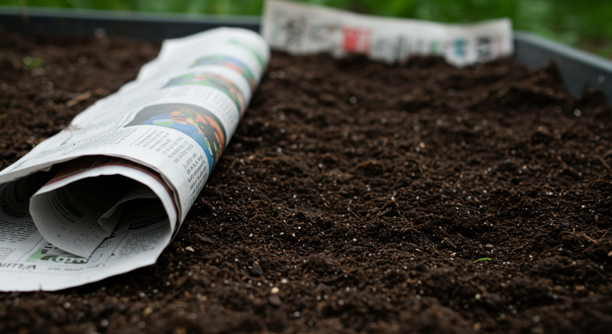 Поддерживаю почву во влажном состоянии, накрываю старыми газетами от пересыхания