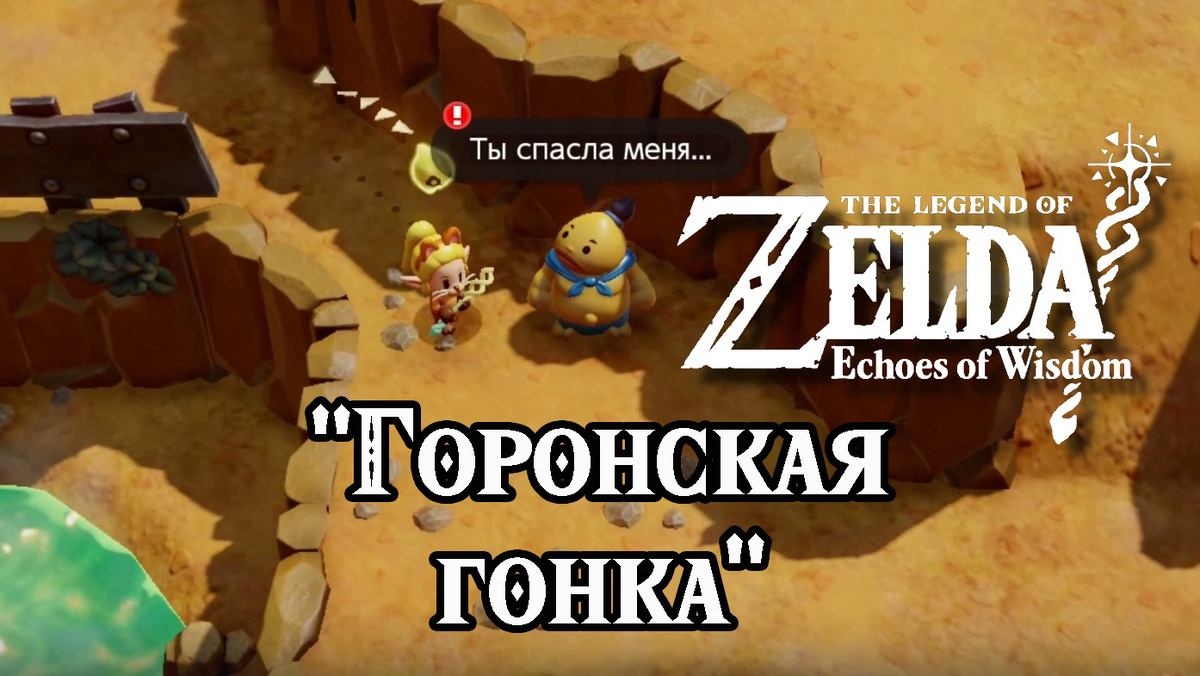 Дополнительное задание "Горонская гонка" в игре "The Legend of Zelda: Echoes of Wisdom"