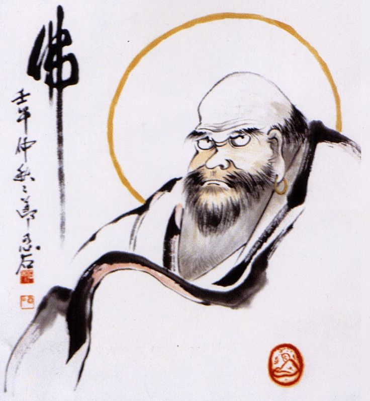 портрет Бодхидхармы