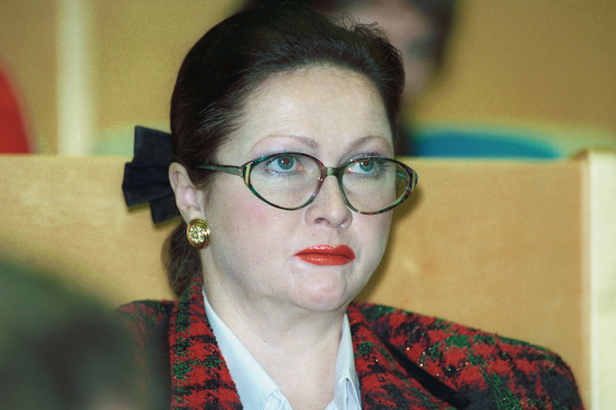 Николай Малышевв / ТАССДепутат Госдумы актриса Наталья Гундарева. 1994 год