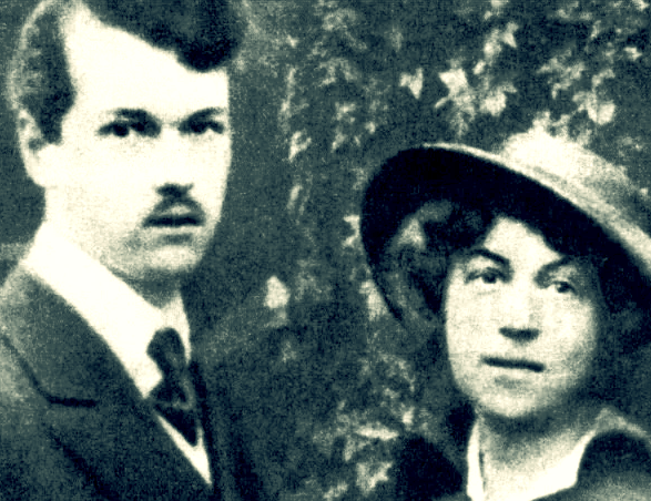 Александра Коллонтай с мужем Владимиром. Изображение взято с Яндекс картинок.