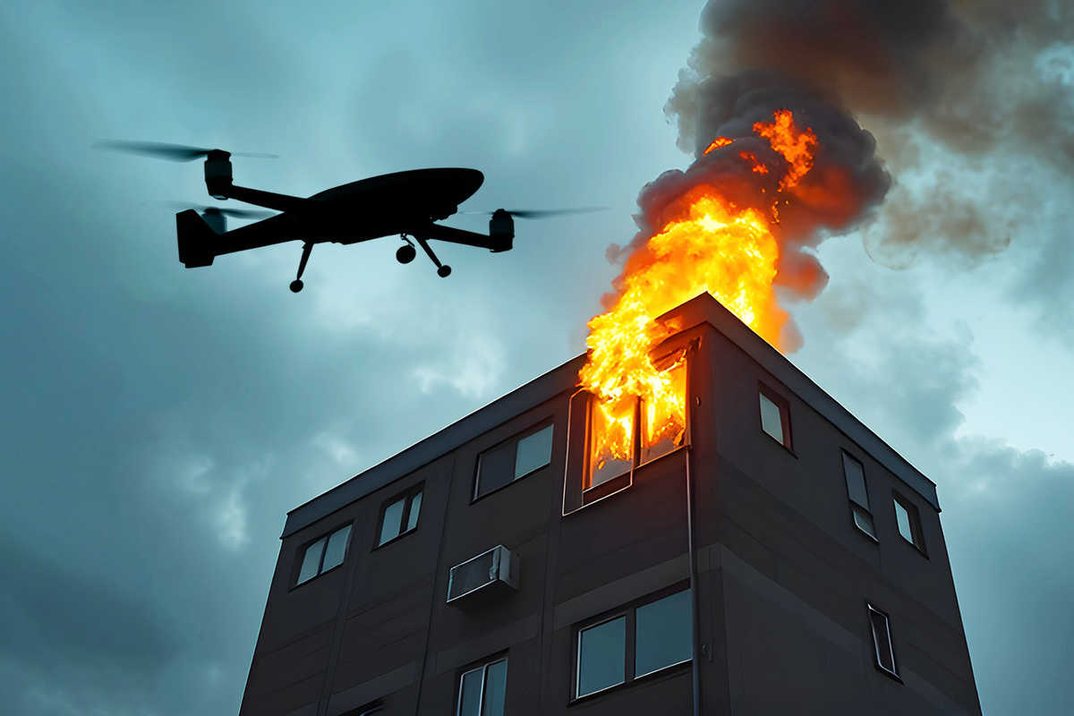 Последствия атаки ликвидируют.  Фото: Фото: Изображение сгенерировано нейросетью Kandinsky 3.1