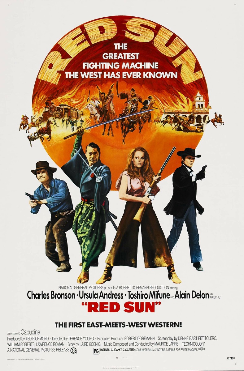 #вестерн #игровоекино #фильм #фильм1971 #европейскоекино #красноесолнце #уровень #стрельба #лошади #скачки #револьвер #чарльзбронсон #аленделон #тосиромифунэ #самурай #япония #кино #афиша