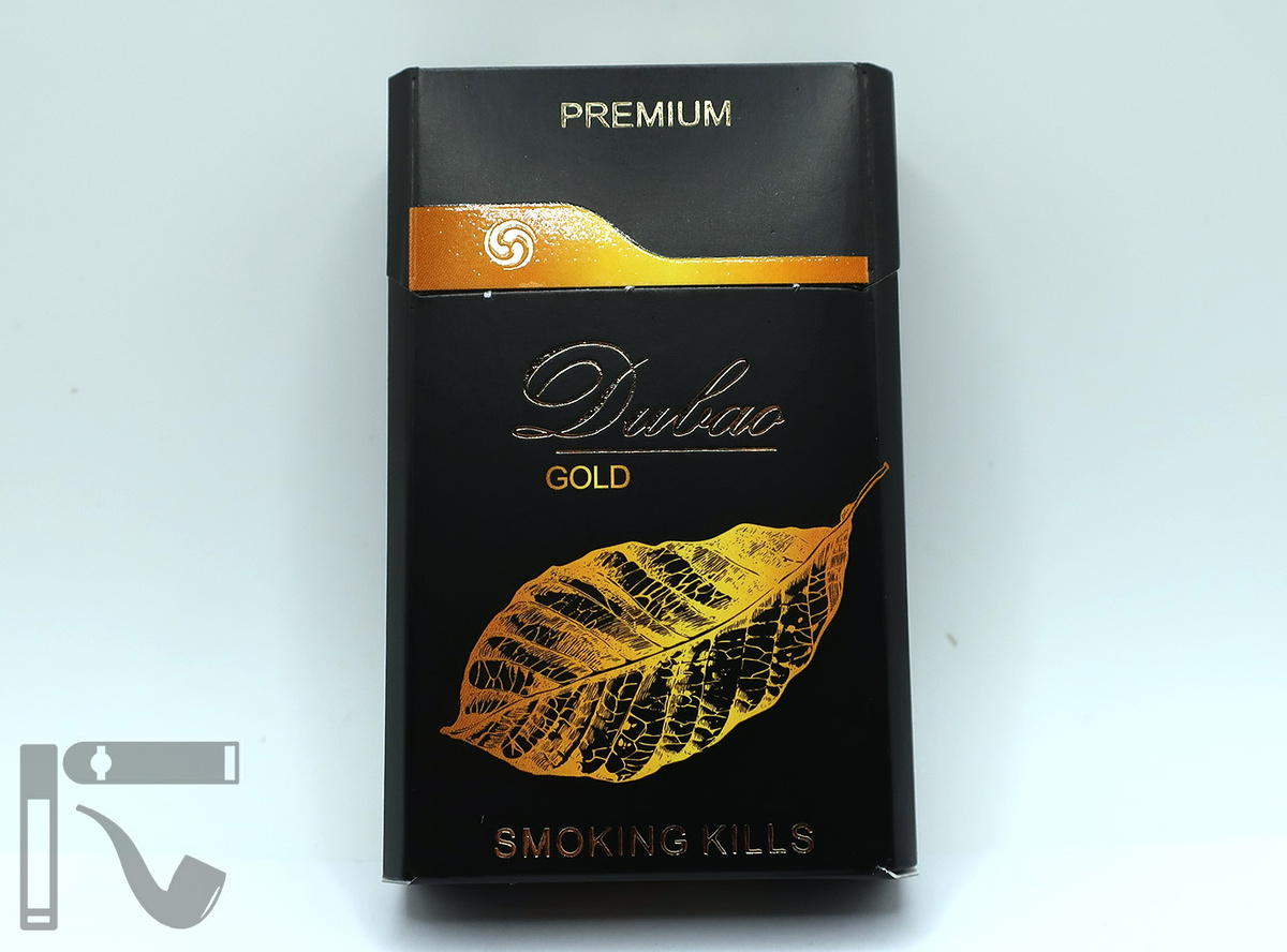 Сигареты Dubao Gold. Фото: © канал "Уголок Курильщика"