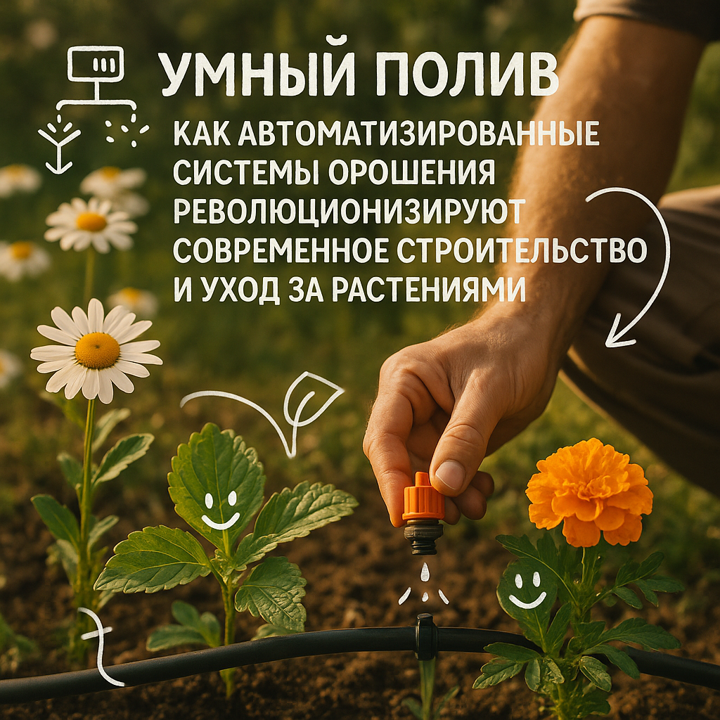   Умный полив: как автоматизированные системы орошения революционизируют современное строительство и уход за растениями
