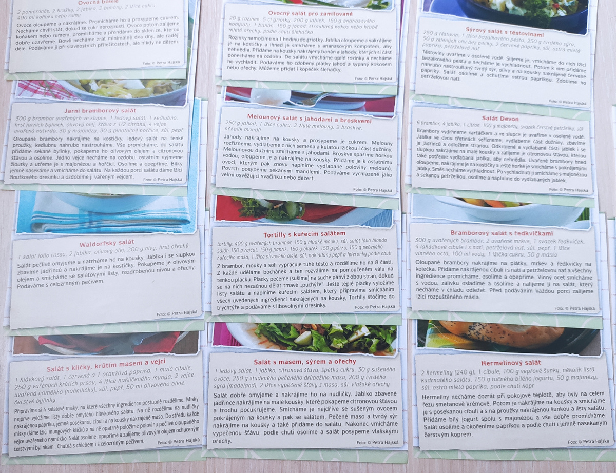 Рецепты салатов из чешского календаря