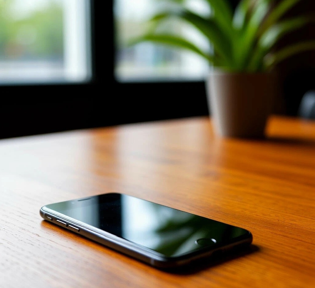 фото: телефон на столе
