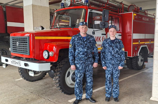    Кировские сотрудники УФСИН спасли мужчину из огня